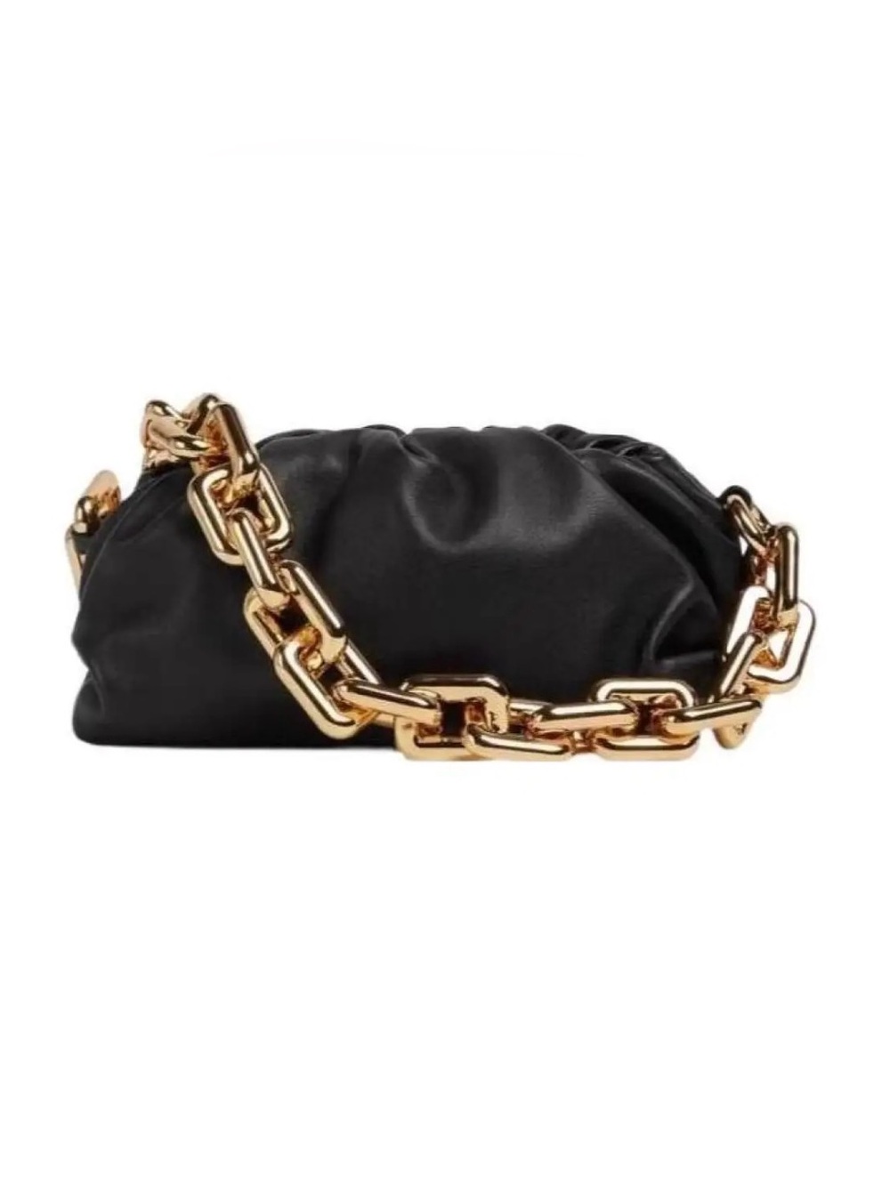 Bottega Veneta The Chain Pouch Black Shoulder Bag